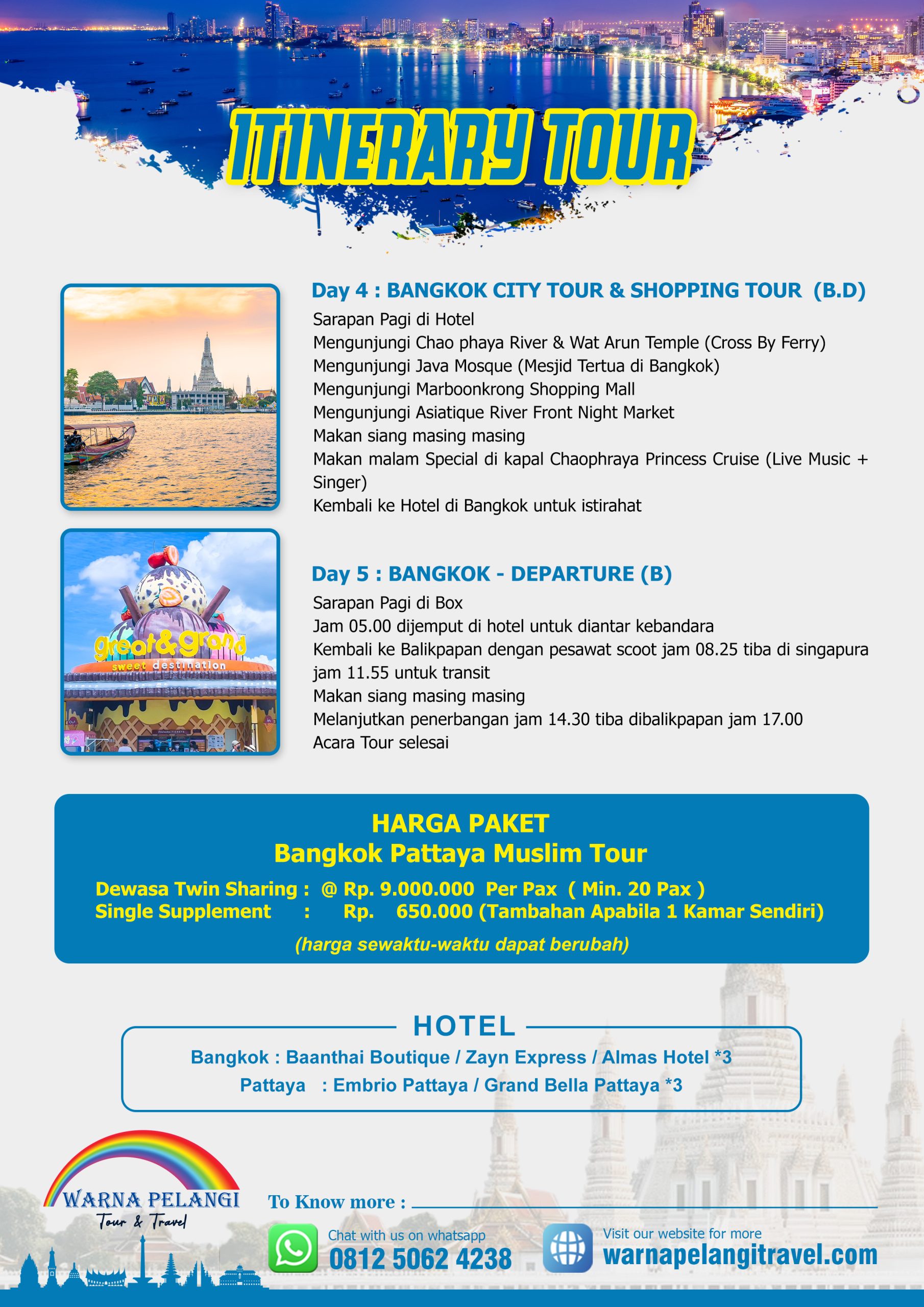 Muslim Tour Bangkok-Pattaya
